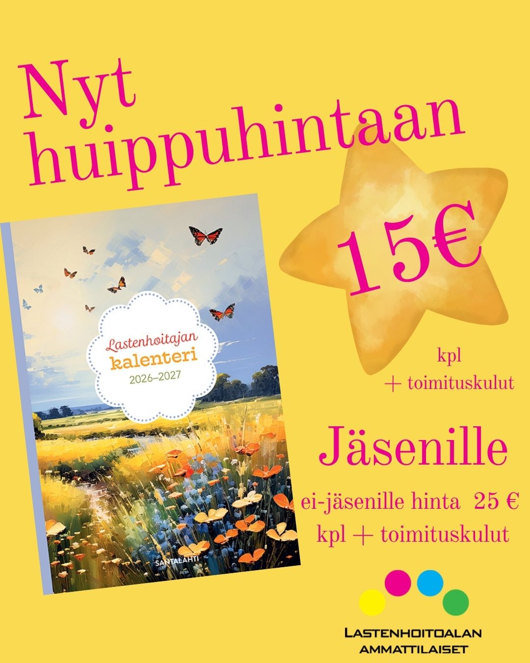 Lastenhoitajan kalenteri 2026-2027